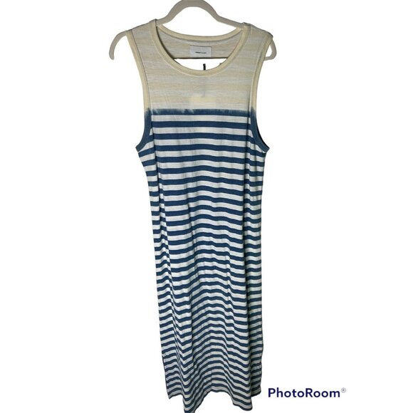 Current/Elliott The Perfect Muscle Tee striped Maxi Dress Size 3 (Large) NEW - Picture 3 of 6